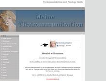 Tablet Screenshot of meine-tierkommunikation.de